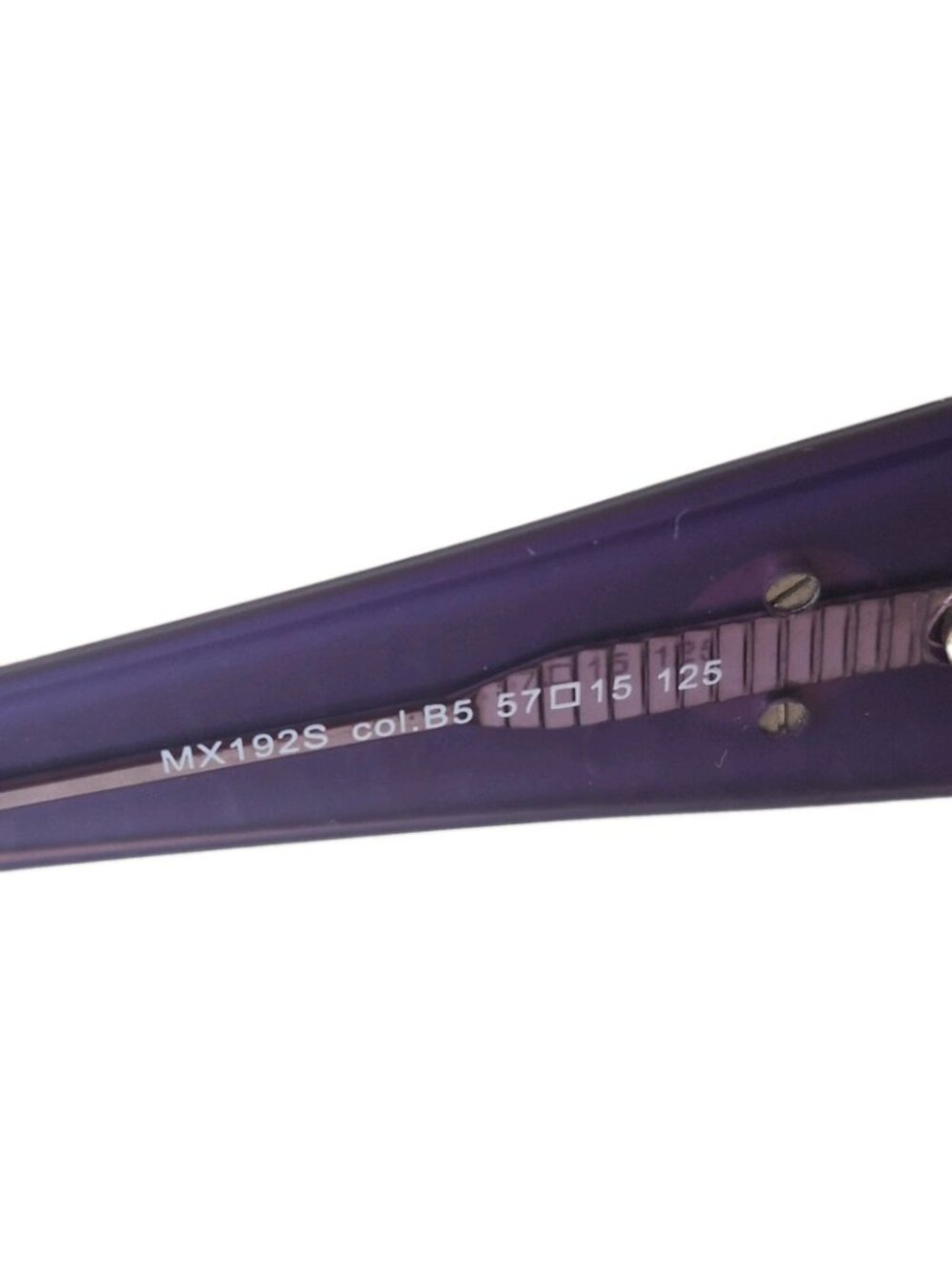 MISS SIXTY VINTAGE Y2K BLACK PURPLE RECTANGULAR FRAME SUNGLASSES - Picture 5 of 6